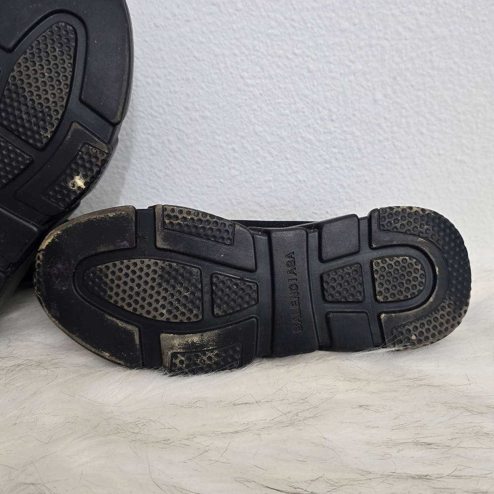 Balenciaga Black Speed Trainers Sock Sneakers - Picture 10 of 12